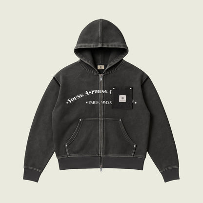 Carpenter Zip-up Hoodie