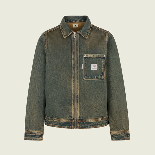 Ranch Washed Denim Trucker Jacket