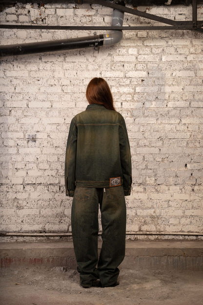 Ranch Washed Denim Trucker Jacket